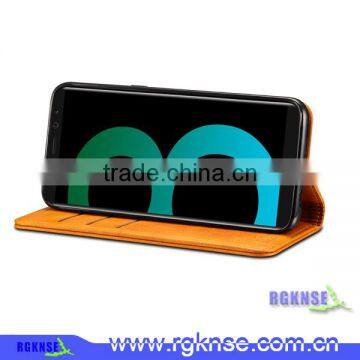 RGKNSE PU+PC Leather Flip Case for Samsung Galaxy S8 Cases Wallet Leather Cover photo-4