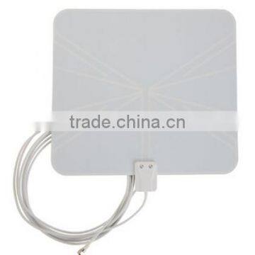 Ultra-thin HDTV Indoor TV Antenna 35+ Miles Range VHF UHF Indoor Digital TV Antenna Cheap Factory Price