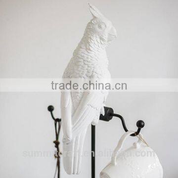 Fashion Jewelry Display Stand Resin Jewelry Holder Parrot Figurines photo-3
