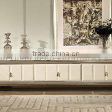 Dining Room White TV Stand Marble Top photo-2