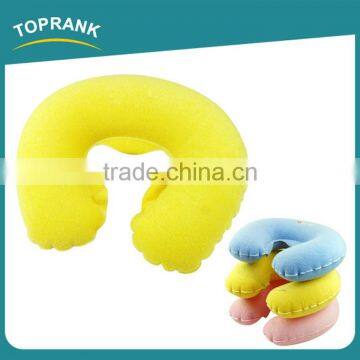 Toprank Hot Sale Comfortable Printing Air Filled Neck Support Baby Nursing Pillow Child Inflatable Travel Neck Pillow photo-2