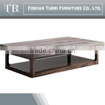 Italian Vintage Ebony Veneer Base With Travertine Top Coffee Table photo-5