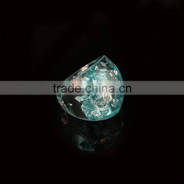 Fairy Rings Ocean Resin Ring, Nature Resin Jewelry Floral Nature Ring photo-2