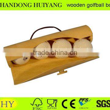 FSC discount DIY Wooden Golf Ball Box birch wood gift box