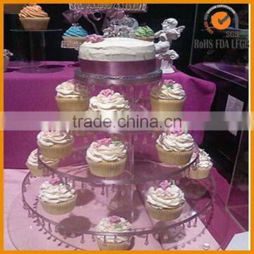 Good Quality 7 Tier /5 Tier /4 Tier Round Acrylic Cupcake Tower Stand photo-4