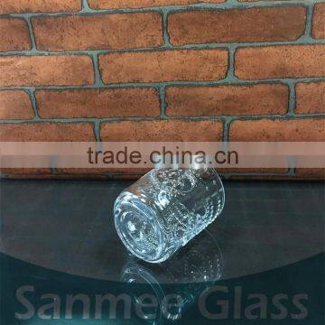 Cheap Embossed Glass Beer Mug With Handle photo-3