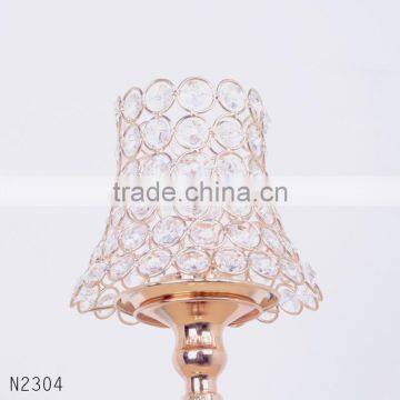 Romantic Metal Crystal Candle Holder Stands Europe Fashion Candlestick for Home Decor Party photo-4