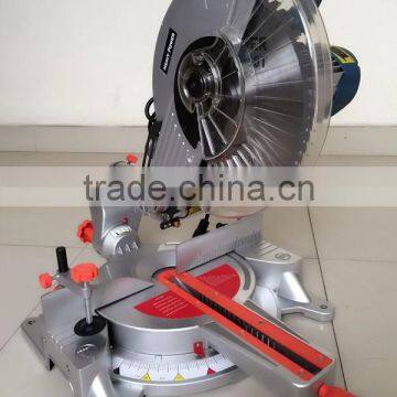 Latest 305mm 12" 1800w Low Noise Portable Aluminium Cutting Table Saw Induction Motor Electric Sliding Miter Saw