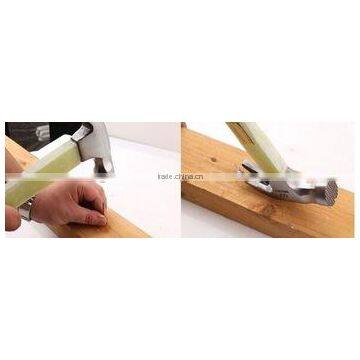 Green Plastic Rubber Handle Carpenter's Hammer With Magnetic Head photo-2