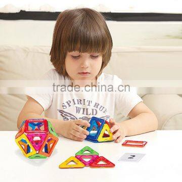 Kids/Children Educational Rainbow Construction Stacking Sets Inspire Magnetic Building Tiles Magnetic w/ Portable Box Package photo-6