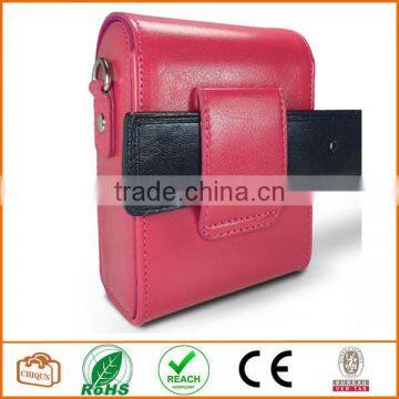 Protective Compact Case With Magnetic Closure and Strap Compatible With Digital Camera (Pink) photo-2