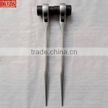 Steel Forged Tapered CRV Bi Hex Socket Scaffolding Ratcheting Spanners photo-4