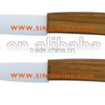 A3208 Hot Sale Ceramic Blade Knife Knives Set With Bamboo Handle photo-3