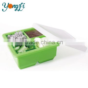 Flexible Freezer Tray Stackable Food Containers with Lids