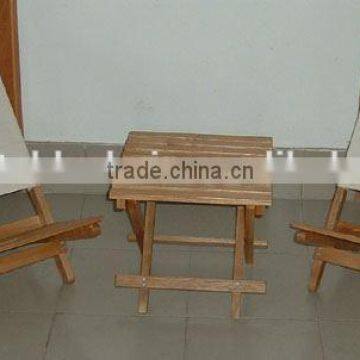 2016 Wooden Beach Chair With Canvas Fabric for Outdoor Furniture photo-4