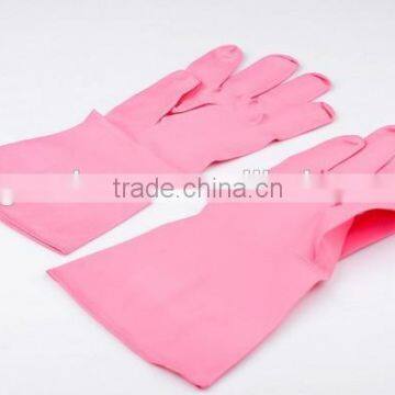 Pink Nitrile Washing Up Household Rubber Gloves photo-2