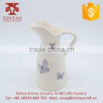 Stockable Glazed Mugs and Butterflies Ceramic Travel Coffee Mug 17oz photo-4