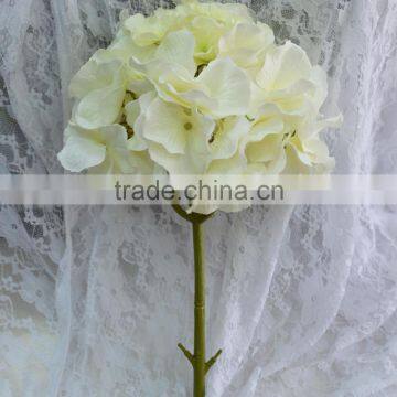 short stem artificial hydrangea flower head wedding backdrop