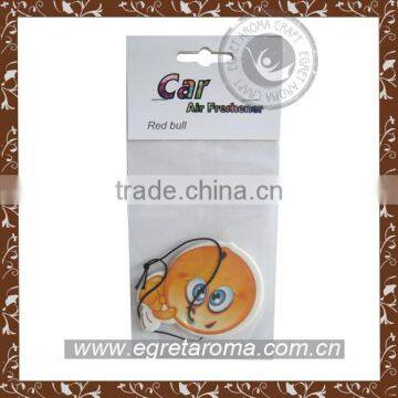 EA1-1008 Smiling Face Customized Hanging Paper Car Air Freshener