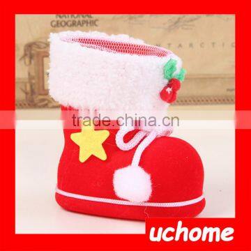 UCHOME Christmas Decoration Shoes Santa Claus Shoes For Candy Pens photo-2