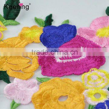 Mix Colors Embroidery Patches Lace Fabric for Venice Applique photo-2