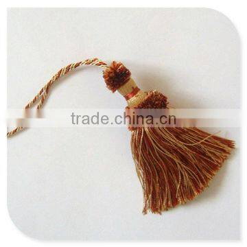 Fashion Wood Tassel Keychain