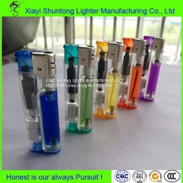 Gas Style Wholesale Transparent Plastic LED Lighter photo-3