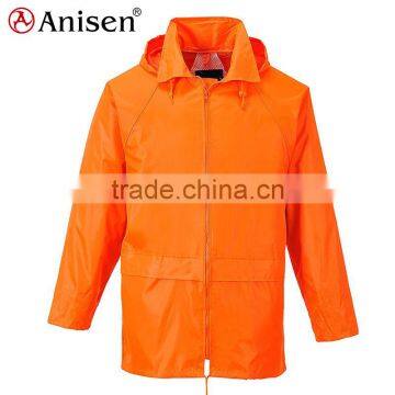 Men water resistent reflective Safety work wear jacket with hoodie