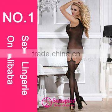 Sexy Open Crotch Nylon Net Bodystocking Wholesale photo-2