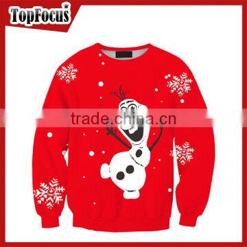 Professional Manufacturer Wholesale custom sublimation print christmas adult jolly jumper