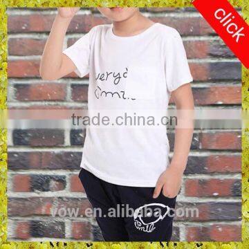 Wholesale China 100%cotton short sleeve kids t-shirt,casual summer short sleeve t shirt for childrens