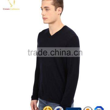 Men Lightweight Wholesale Wool V Neck Plain Pullover Sweaters