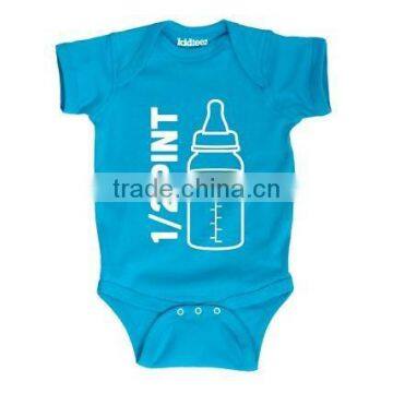 Screenprinted Infant Girls Rompers,custom Cotton Baby Rompers Wholesale