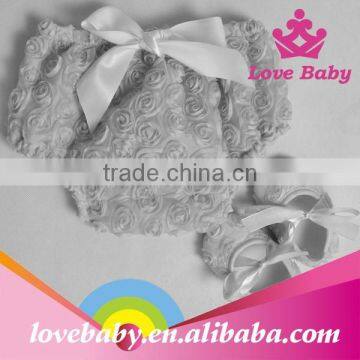 Wholesale Rosette Ruffle Panties Baby Panties Bloomer With Shoes Sets photo-6