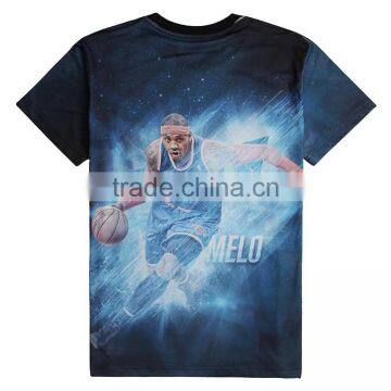 Custom Design Model Bulk 3D Pictures Man All Over Sublimation Printing T-shirt photo-5