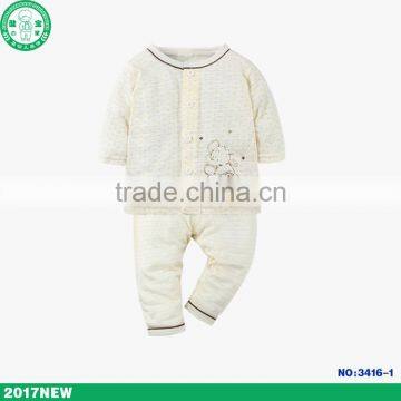 Wholesale Spring Newborn Unisex Baby Long Sleeve+pants 2pieces Clothing Sets photo-3