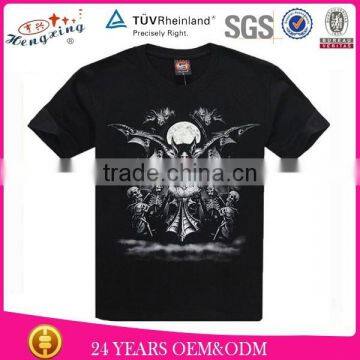 Wholesale Black Printing Overseas T Shirt