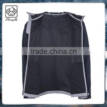 New Arrived Mans Cycling Jacket Grey Soft Shell Fleece Lined Jacket photo-3