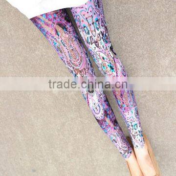 EY0083L 2015 Summer/Autumn Ladies Printed Viscose Pants High Quality Leggings for Women photo-3