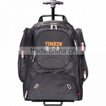 Elleven Wheeled TSA 17" Computer Backpack - Has Telescoping Handle, Inline Wheels and Comes With Your Logo. photo-6