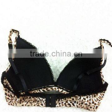 Leopard Grain Fashion Spandex Bra Sexy Bra Underwear Custom Bra Manufacture photo-4