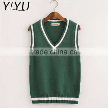 Newest Winter Fall Girl Lovely Apricot School Uniform Sweater Vest photo-4