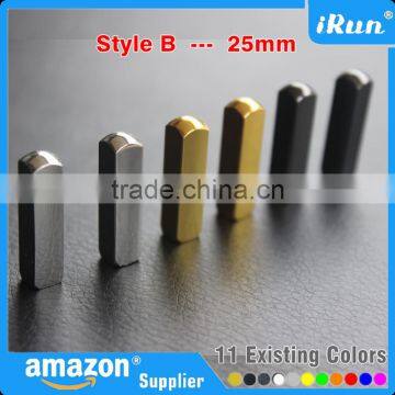 Large Rectangular Metal Aglets Shoe Laces Tips - Customized Yeezy Shoelaces Replacement Tips - Yeezy Shoelaces Metal Endings photo-3