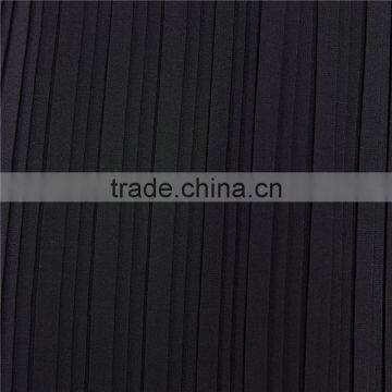 2017 OEM Spring Black Half-perspective Elastic Pleated Mini Skirt photo-5