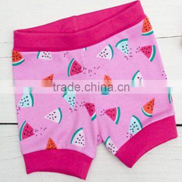 Girl summer Pink watermelon pattern baby thermal pants girls shorts pants