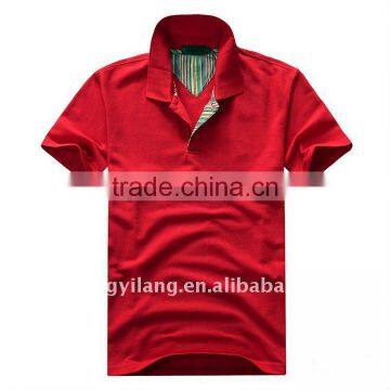 2012 amazing good quality 100% cotton fashion men's short sleeve polo shirt