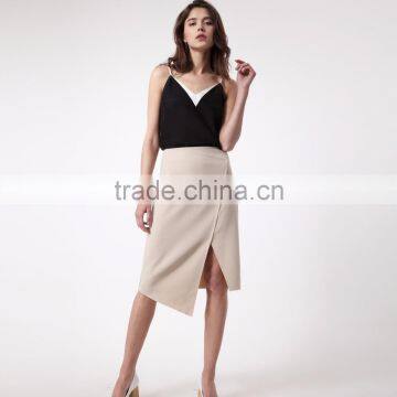 V Neck Fashion Casual Summer Woman Blouse Wholesale Tank Top photo-3