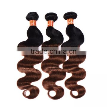 7a Grade Ombre Two Tone Color 1b/30# Body Wave Remy Human Hair Extension