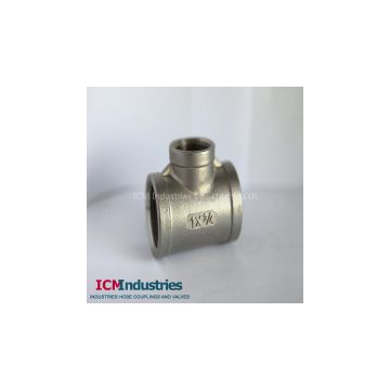 ISO4144 Standard 150lb stainless steel Reducing Tee