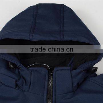 Polyester Padded Men's Winter Warm Waterproof Softshell Jacket Uniform photo-4